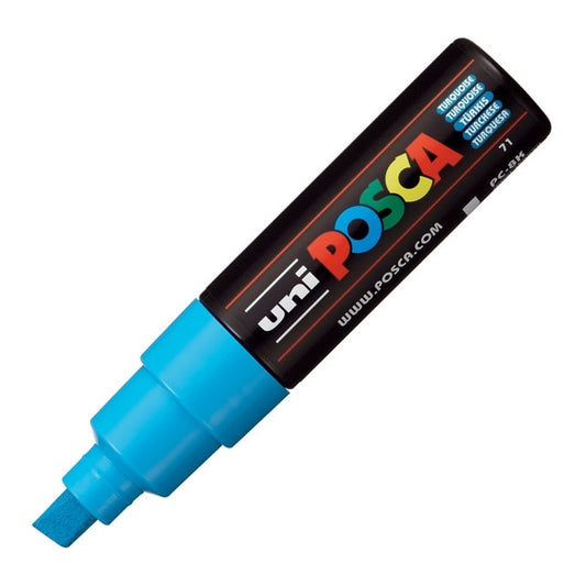 Paint Marker, PC-8K Chisel Tip, Turquoise