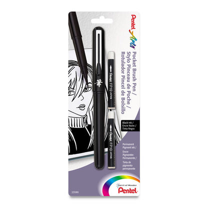 Pocket Brush Pen, Includes 2 Pen Refills