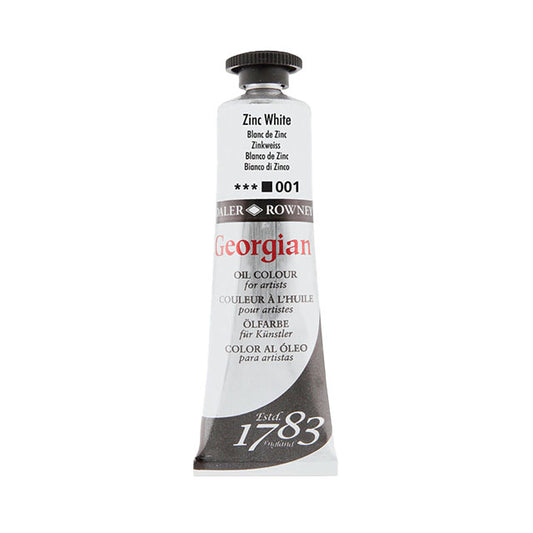 Daler-Rowney Georgian Oil Colors - Zinc White, 38 ml,