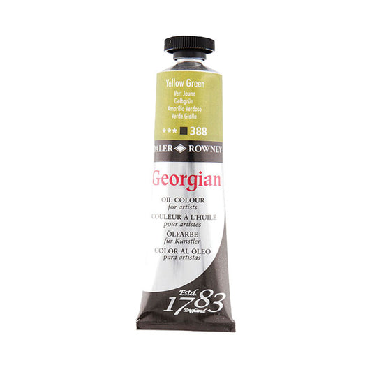 Daler-Rowney Georgian Oil Colors - Yellow Green, 38 ml,