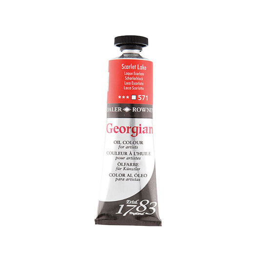 Daler-Rowney Georgian Oil Colors - Scarlet Lake, 38 ml,