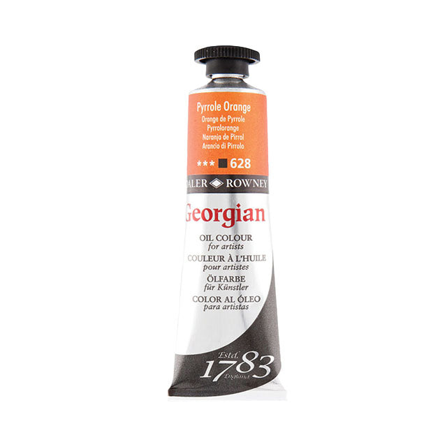 Daler-Rowney Georgian Oil Colors - Pyrrole Orange, 38 ml,