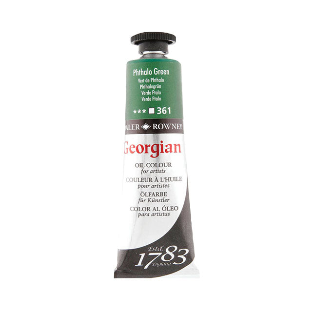 Daler-Rowney Georgian Oil Colors - Phthalo Green, 38 ml,