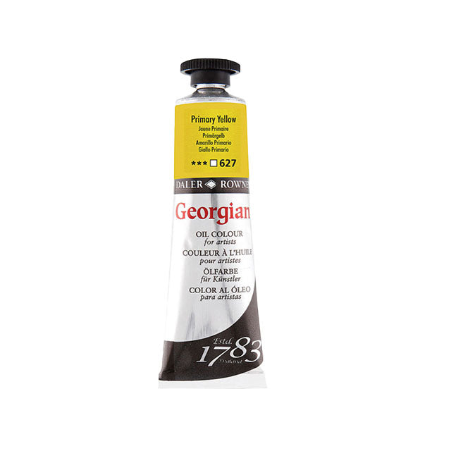 Daler-Rowney Georgian Oil Colors - Primary Yellow, 38 ml,