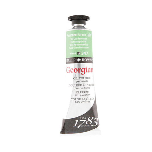 Daler-Rowney Georgian Oil Colors - Permanent Green Light, 38 ml,