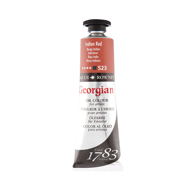 Daler-Rowney Georgian Oil Colors - Indian Red, 38 ml,