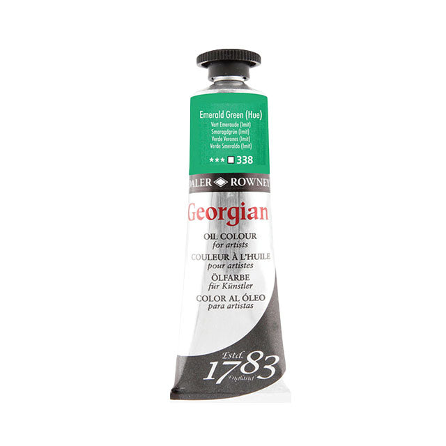 Daler-Rowney Georgian Oil Colors - Emerald Green Hue, 38 ml,