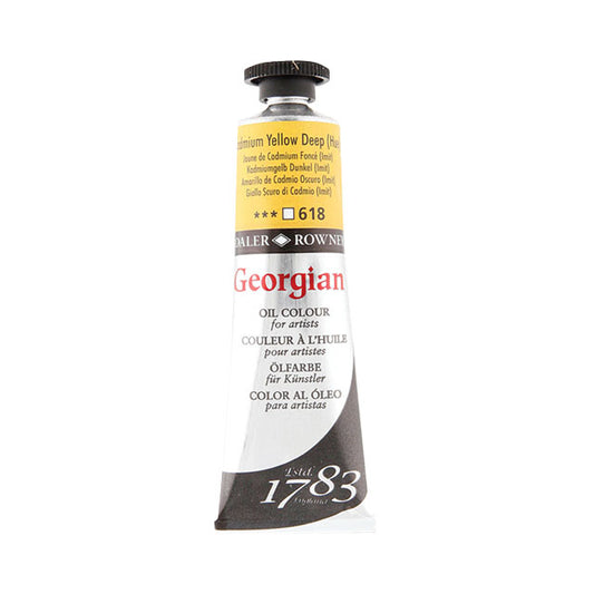 Daler-Rowney Georgian Oil Colors - Cadmium Yellow Deep Hue, 38 ml,