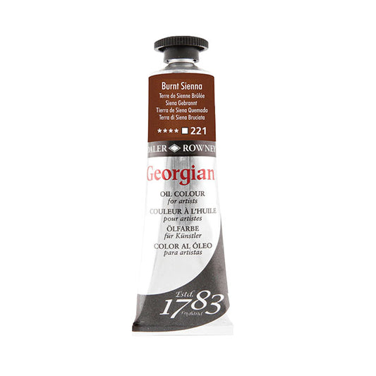 Daler-Rowney Georgian Oil Colors - Burnt Sienna, 38 ml,