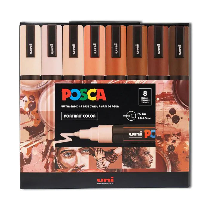 POSCA Portrait Set of 8 with packaging