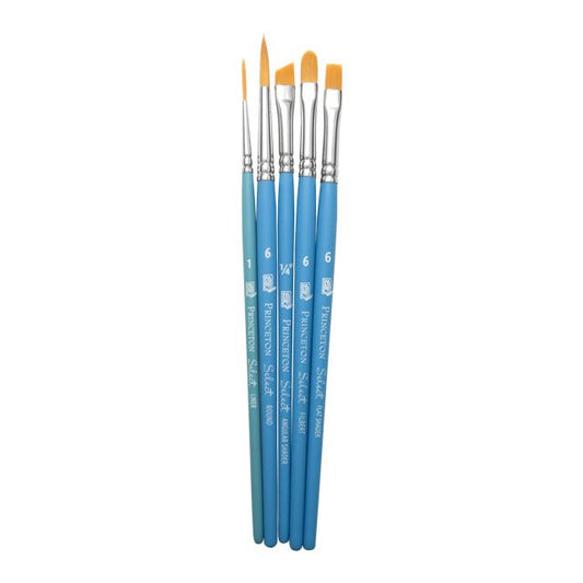 Princeton Select Series 3750 Synthetic Brushes, Set of 5