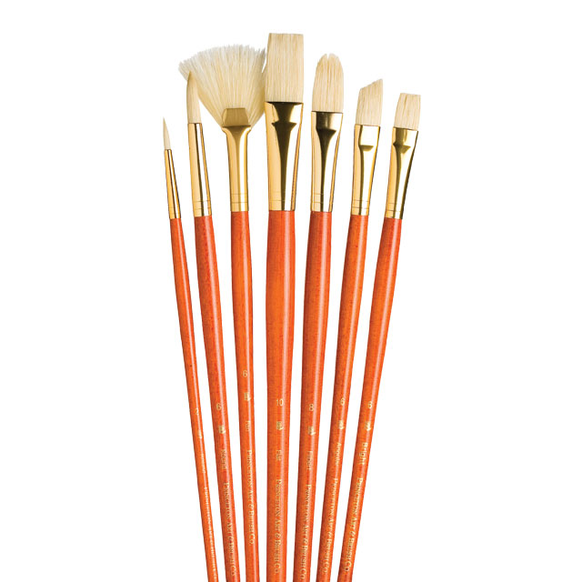 Set of 7 Bristle Brushes (No. 9154)