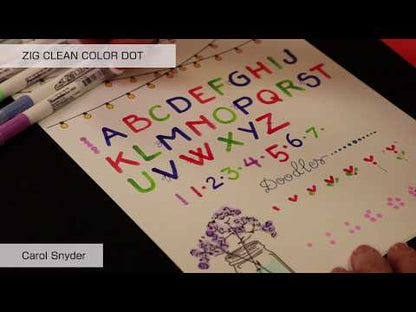 Kuretake Zig Clean Color Dot Markers and Sets