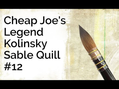 Cheap Joe's Legend Kolinsky Sable Brush - Quill, Size 12