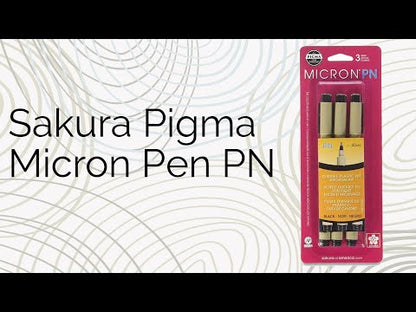 Sakura Pigma Micron Pen PN - Black, 3 Pack