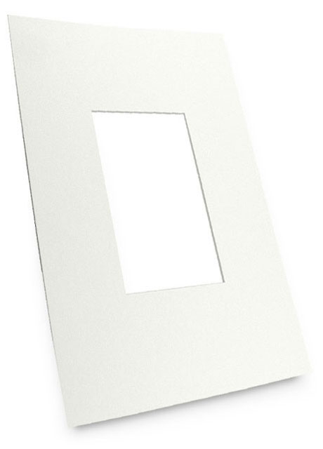 White Single 8-Ply Mat, Acid-Free, 11" x 14"