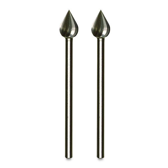 Proxxon Tungsten Vanadium Cutter - Flame, 15/64", 2 Pack