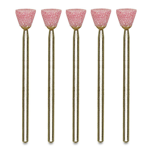 Proxxon Aluminum-Oxide Mounted Points - Inverted Cone, 5 Pack