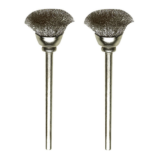 Proxxon Carbon Steel Cup Cleaning Brushes - 33/64", 2 Pack