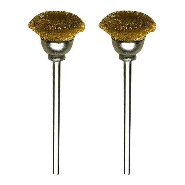 Proxxon Brass Cup Cleaning Brushes - 33/64", 2 Pack