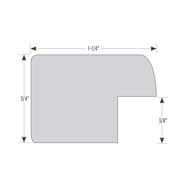 Etched Edge Black Poplar Frame Corner Details