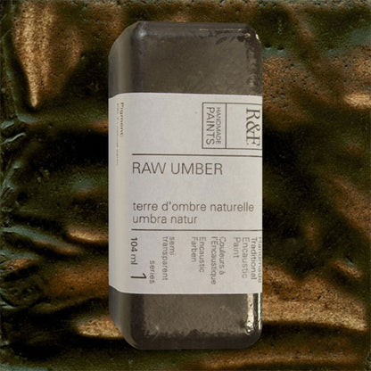 R&F Encaustic Paint - Raw Umber, 104 ml