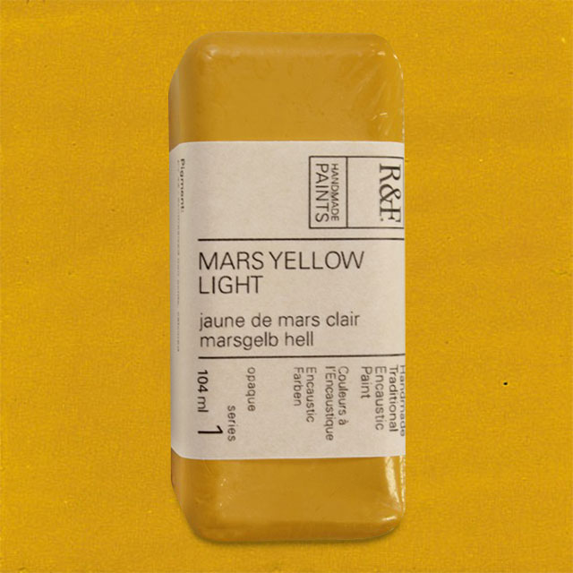 R&F Encaustic Paint - Mars Yellow Light, 104 ml