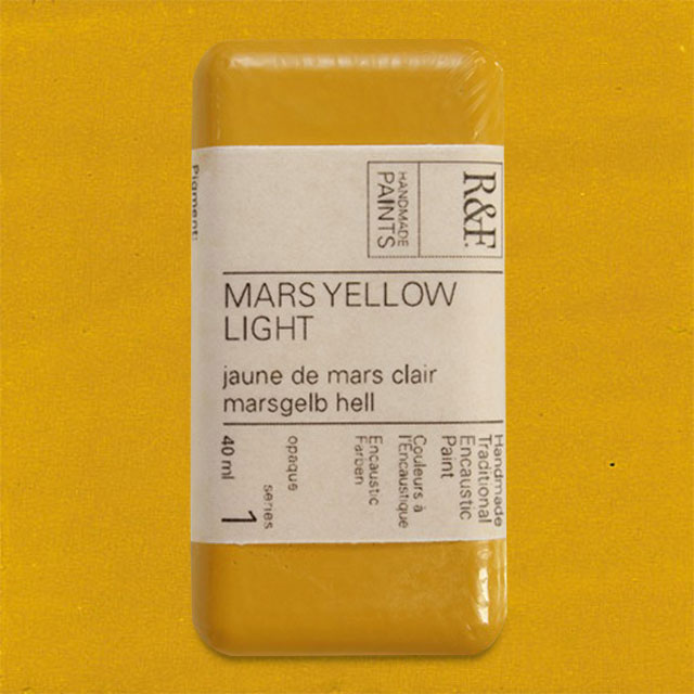 R&F Encaustic Paint - Mars Yellow Light, 40 ml