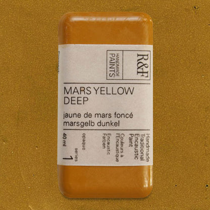 R&F Encaustic Paint - Mars Yellow Deep, 40 ml