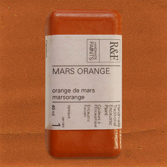 R&F Encaustic Paint - Mars Orange, 40 ml