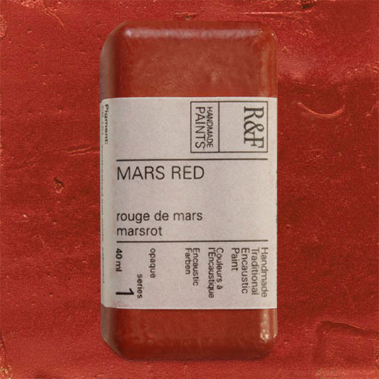 R&F Encaustic Paint - Mars Red, 40 ml