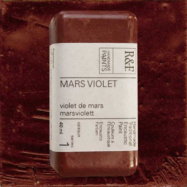 R&F Encaustic Paint - Mars Violet, 40 ml