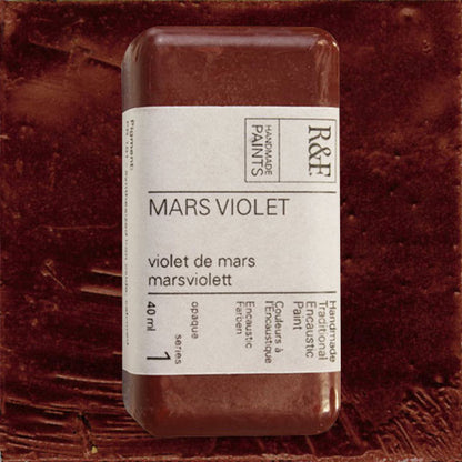 R&F Encaustic Paint - Mars Violet, 40 ml