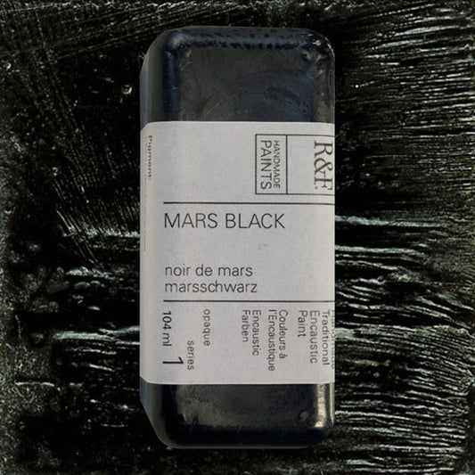 R&F Encaustic Paint - Mars Black, 104 ml