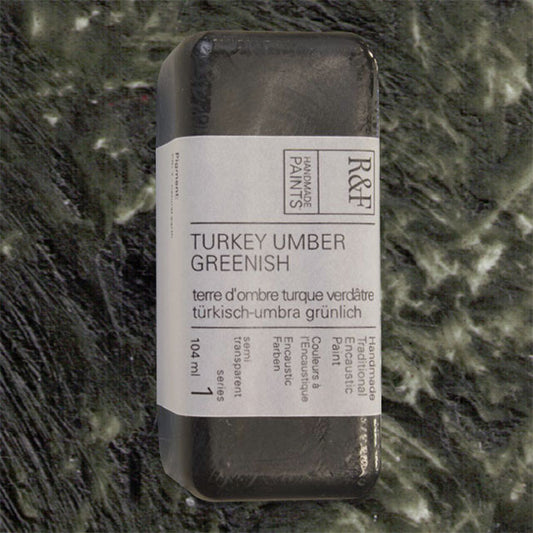 R&F Encaustic Paint - Turkey Umber Greenish, 104 ml