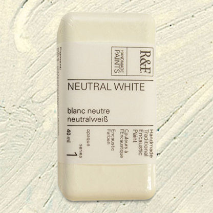 R&F Encaustic Paint - Neutral White, 40 ml