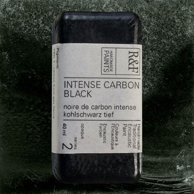 R&F Encaustic Paint - Intense Carbon Black, 40 ml