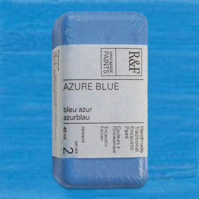 R&F Encaustic Paint - Azure Blue, 40 ml