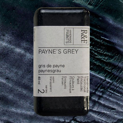 R&F Encaustic Paint - Payne's Grey, 40 ml