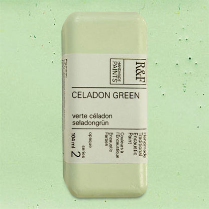 R&F Encaustic Paint - Celadon Green, 104 ml