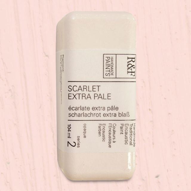 R&F Encaustic Paint - Scarlet Extra Pale, 104 ml