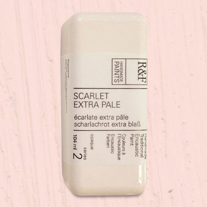 R&F Encaustic Paint - Scarlet Extra Pale, 104 ml