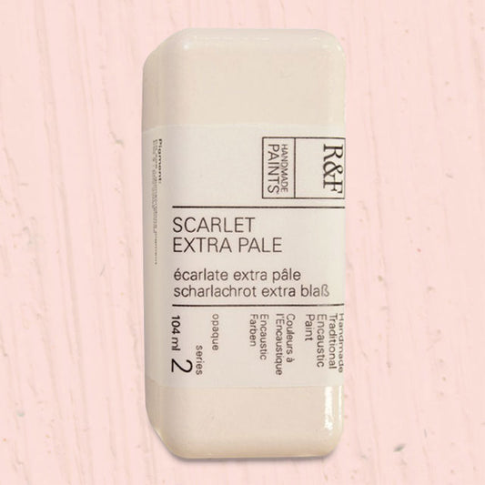 R&F Encaustic Paint - Scarlet Extra Pale, 104 ml