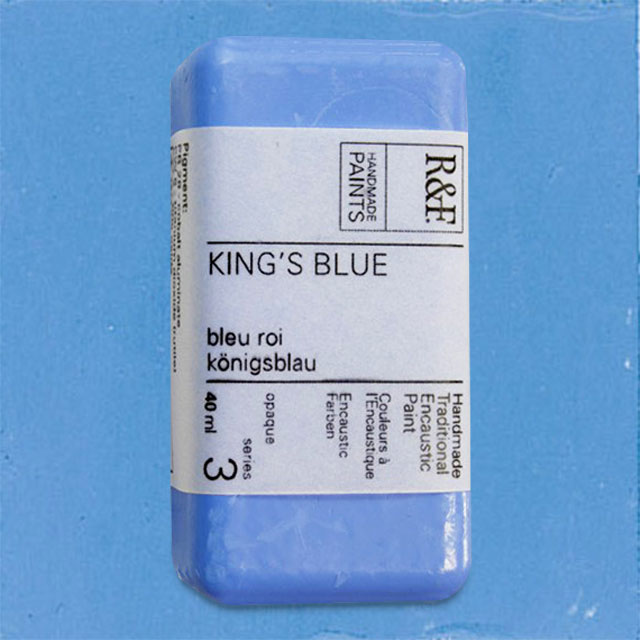 R&F Encaustic Paint - King's Blue, 40 ml