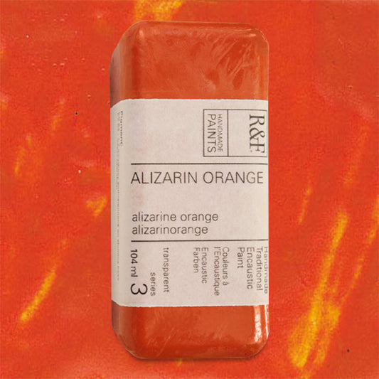 R&F Encaustic Paint - Alizarin Orange, 104 ml