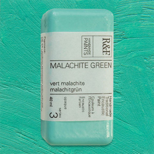 R&F Encaustic Paint - Malachite Green, 40 ml