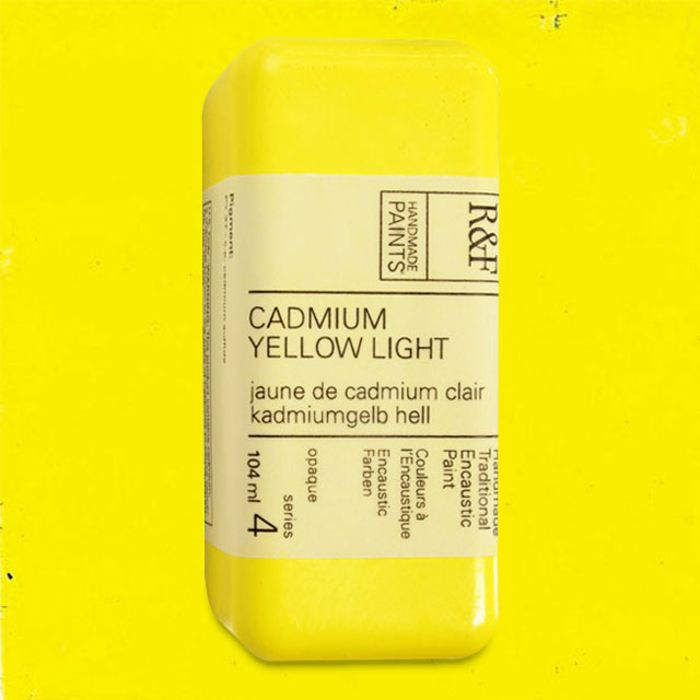 R&F Encaustic Paint - Cadmium Yellow Light, 104 ml