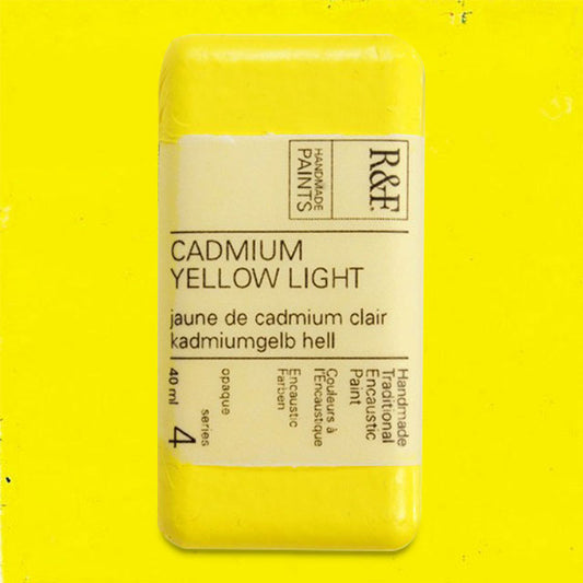 R&F Encaustic Paint - Cadmium Yellow Light, 40 ml