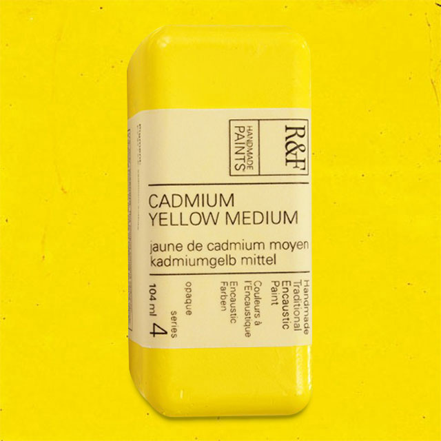 R&F Encaustic Paint - Cadmium Yellow Medium, 104 ml