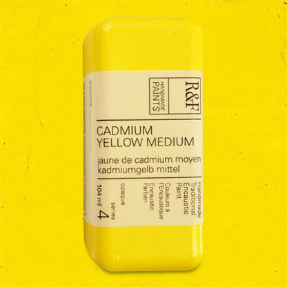 R&F Encaustic Paint - Cadmium Yellow Medium, 104 ml